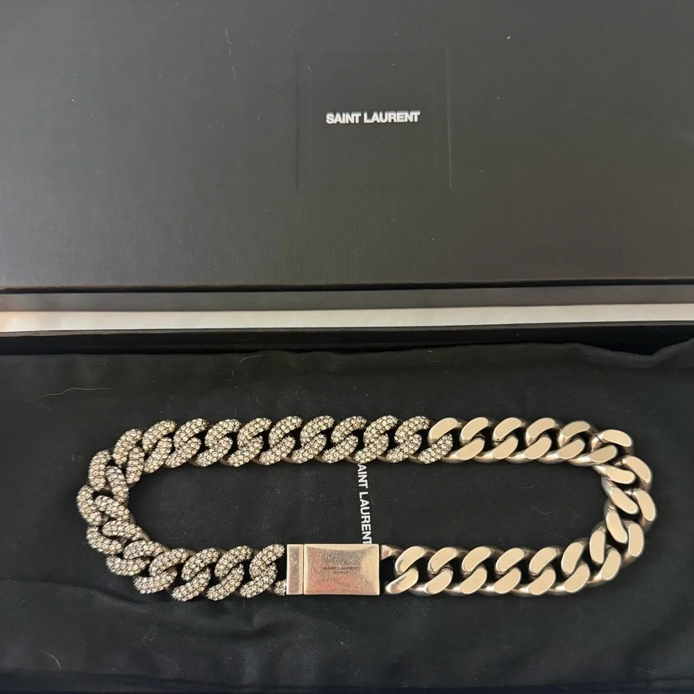 YSL SAINT LAURENT CHOKER NECKLACE - Picture 3 of 8